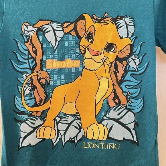Vintage Disney The Lion King Simba Graphic T-Shirt Single Stitch USA Kids Size 7 - Picture 2 of 12